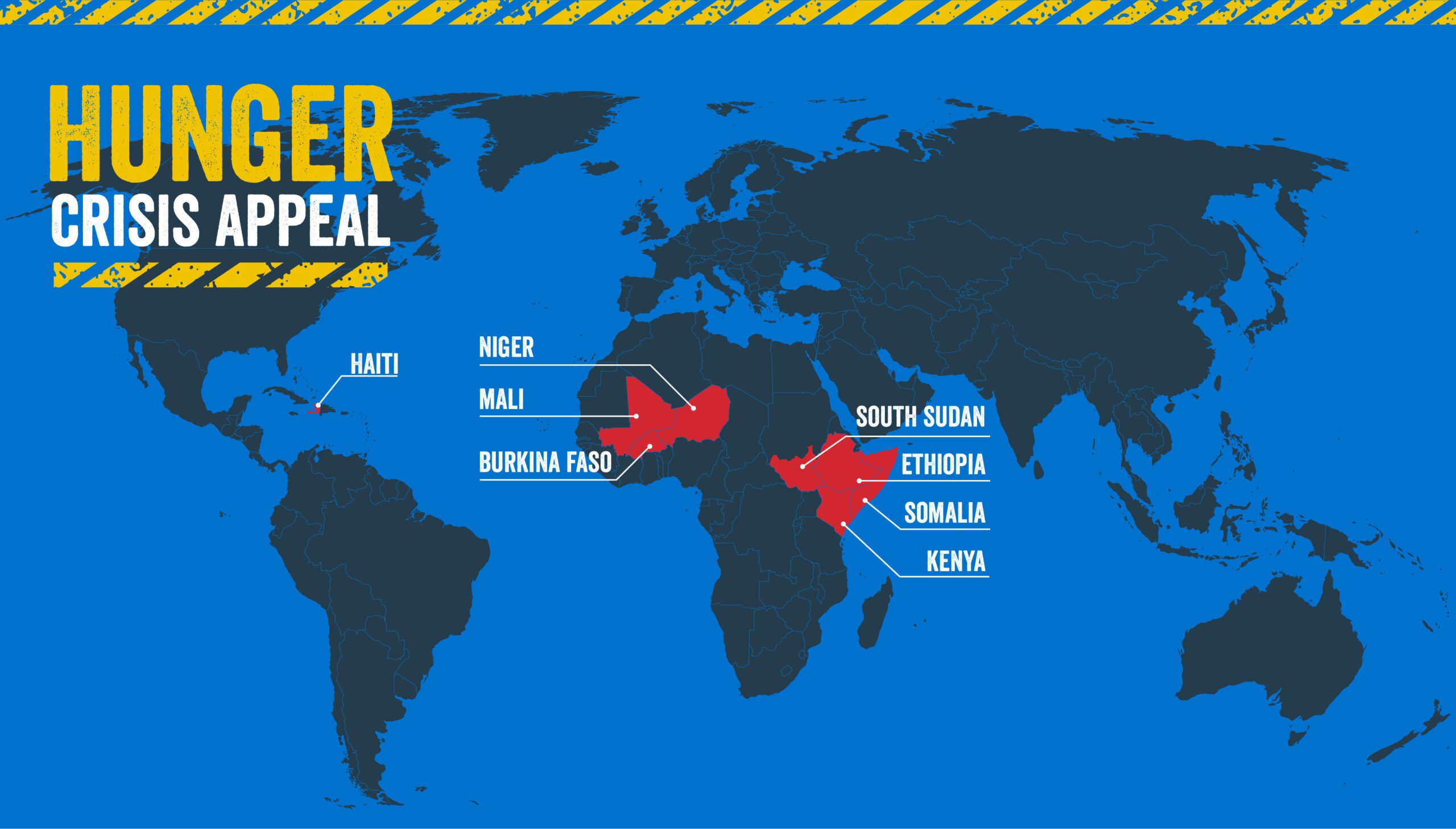 Hunger Crisis response map