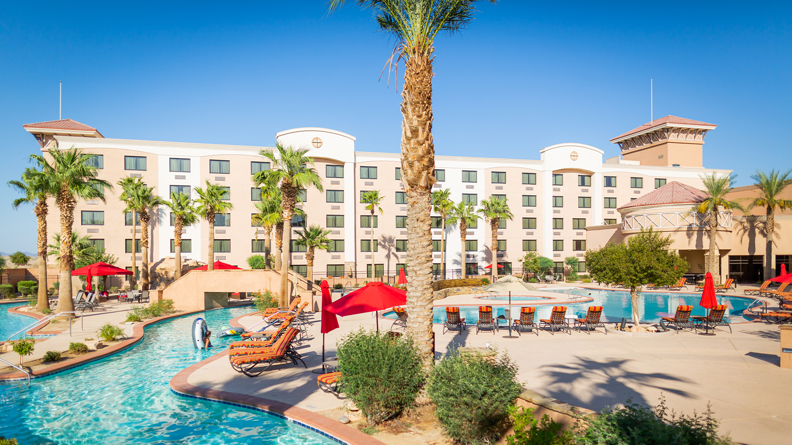 Hotel pool area