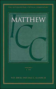 Title: Matthew: Volume 1: 1-7 / Edition 1, Author: Dale C. Allison