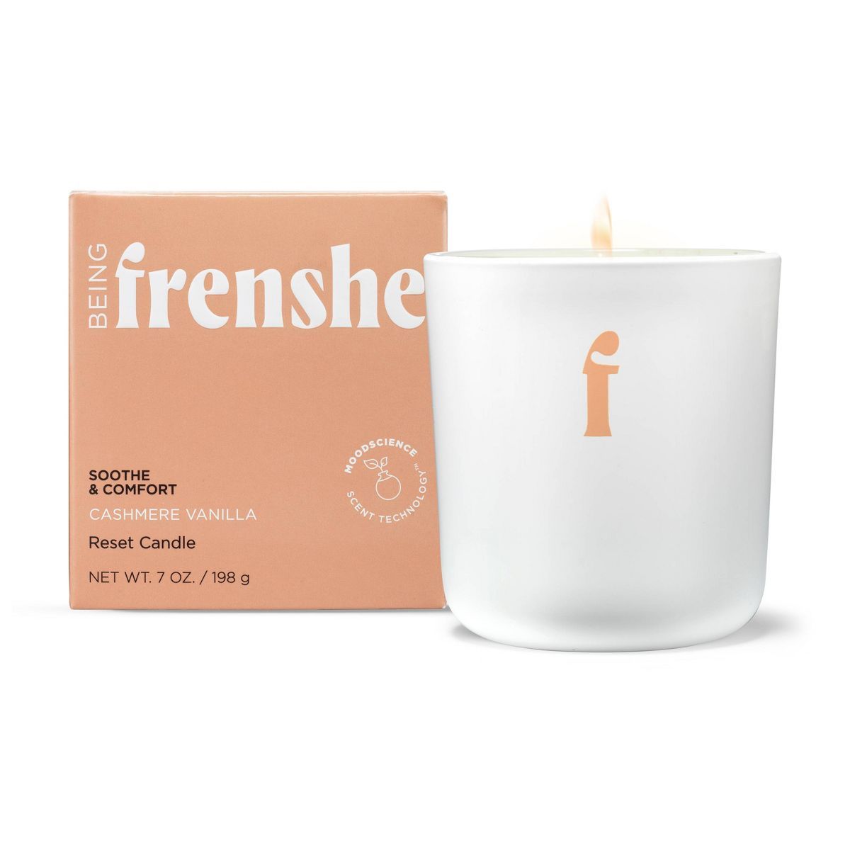 Being Frenshe Coconut & Soy Wax Reset Candle with Essential Oils - Cashmere Vanilla - 7oz | Target