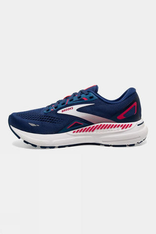 Brooks Womens Adrenaline GTS 23 Shoes Blue/Raspberry/White