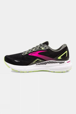 Brooks Womens Adrenaline GTS 23 Shoes - Wide 037 Black/Gunmetal/Sharp Green