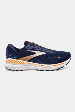 Brooks Mens Adrenaline GTS 23 Shoes Peacoat/Ultramarine/Orange