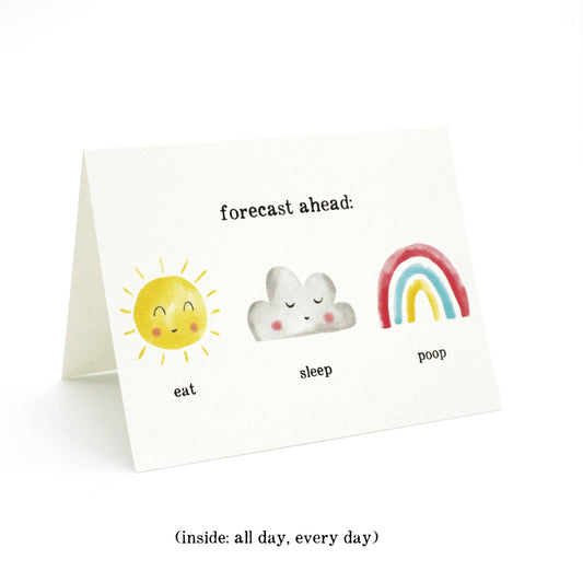 Baby Birth & Baby Shower Cards Forecast Ahead