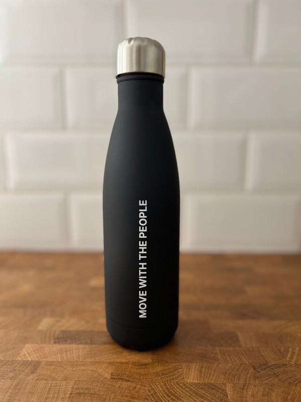 Aluminium Water Bottle with Rubber Coating - 500ml