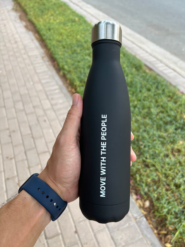 Aluminium Water Bottle with Rubber Coating - 500ml