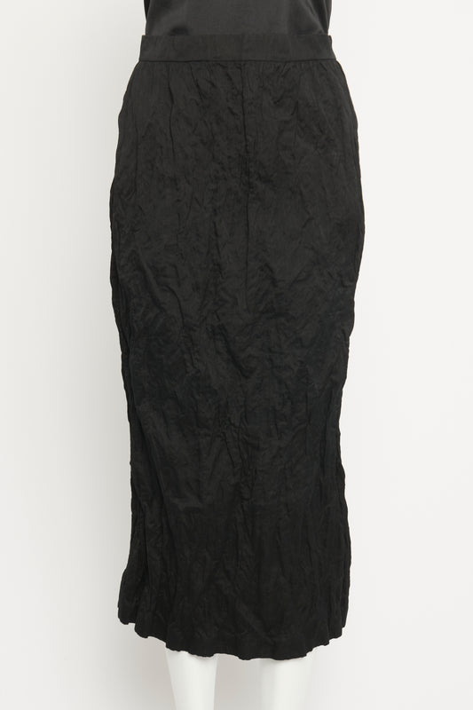 2023 Runway Wrinkle Preowned Midi Skirt