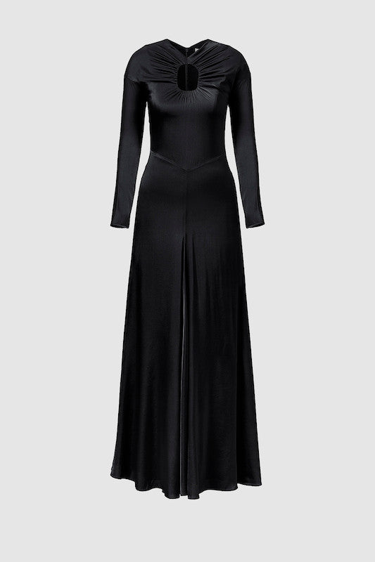 Black Noor Silk Dress