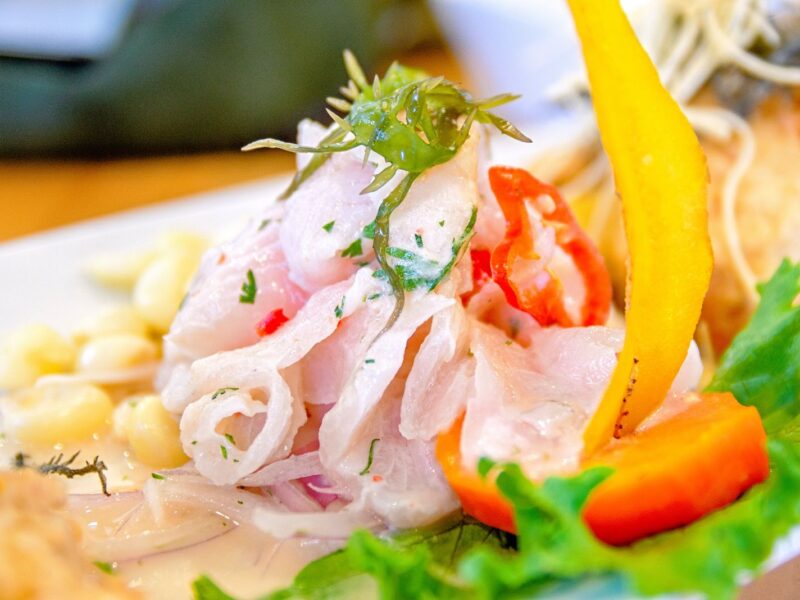 peruvian ceviche seafood fish