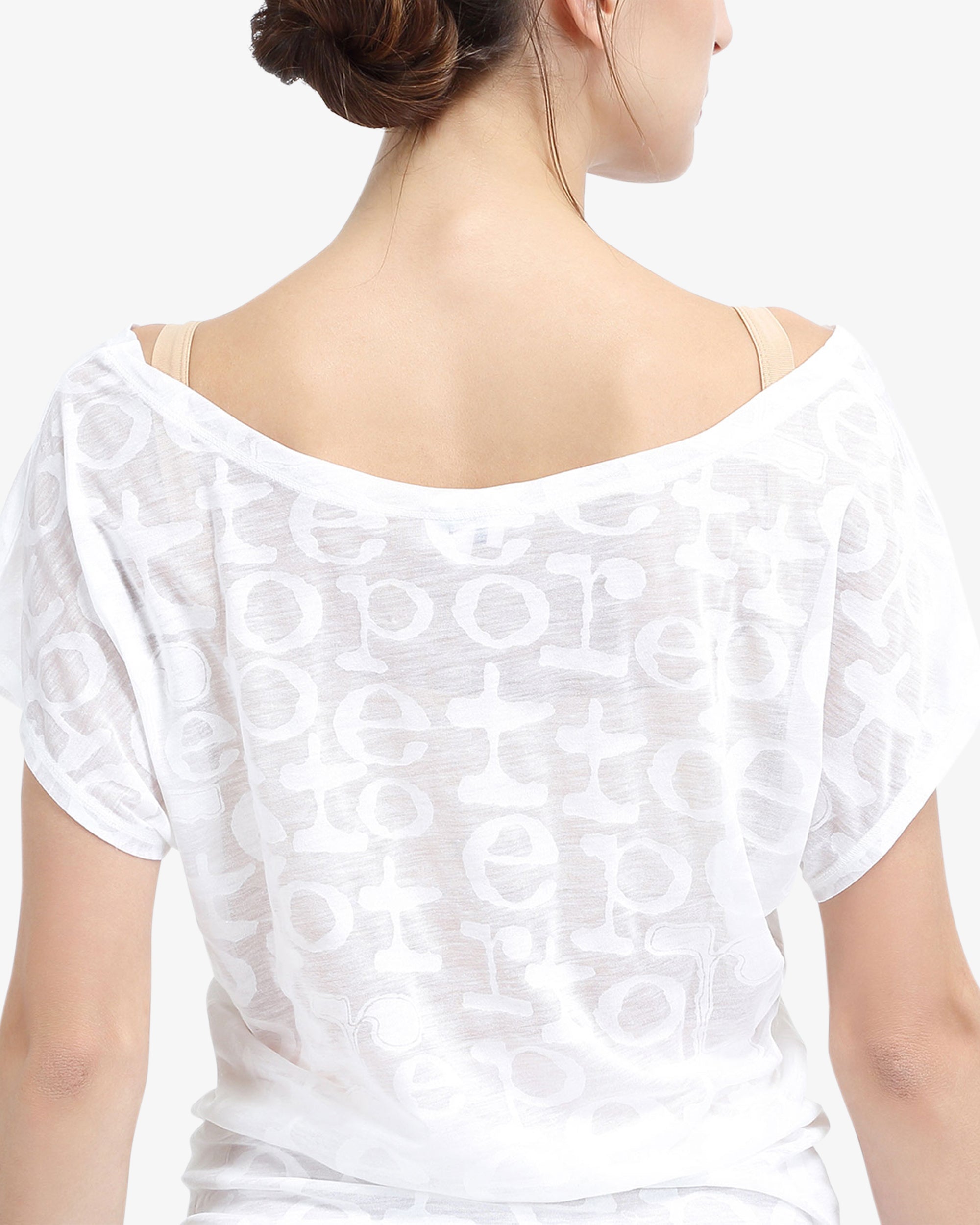 T-shirt transparence Repetto Blanc