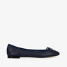 Ballerines Cendrillon cuir Bleu classique