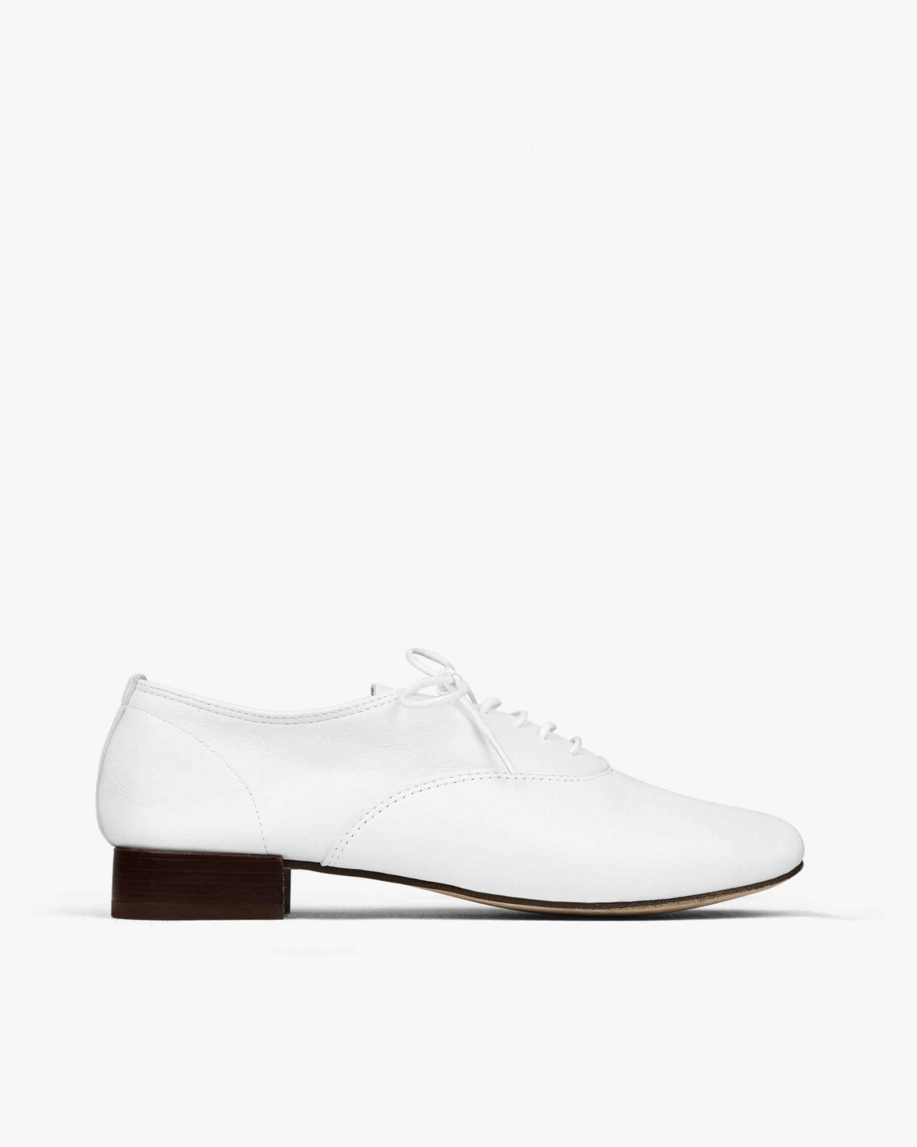 Richelieus Zizi cuir Blanc