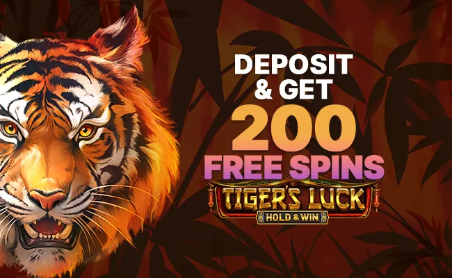 Deposit & Get 200 Free Spins 🐯