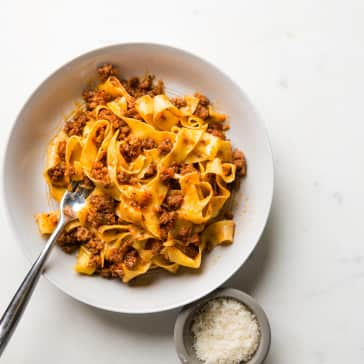 Pasta with Sausage Ragu