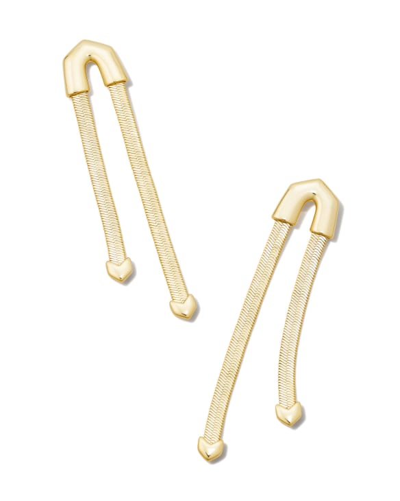 Kassie Statement Earrings in Gold