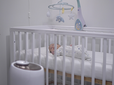 baby sleeping in crib