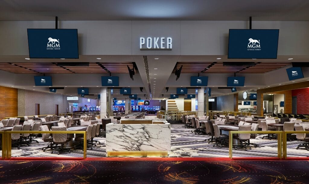 The Poker Room at MGM National Harbor Hotel & Casino