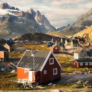 Appilattoq fishing village in South Greenland