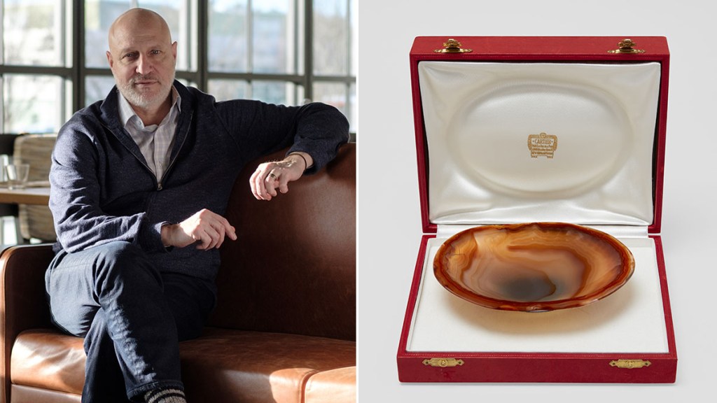 Tom Colicchio and a Cartier agate bowl