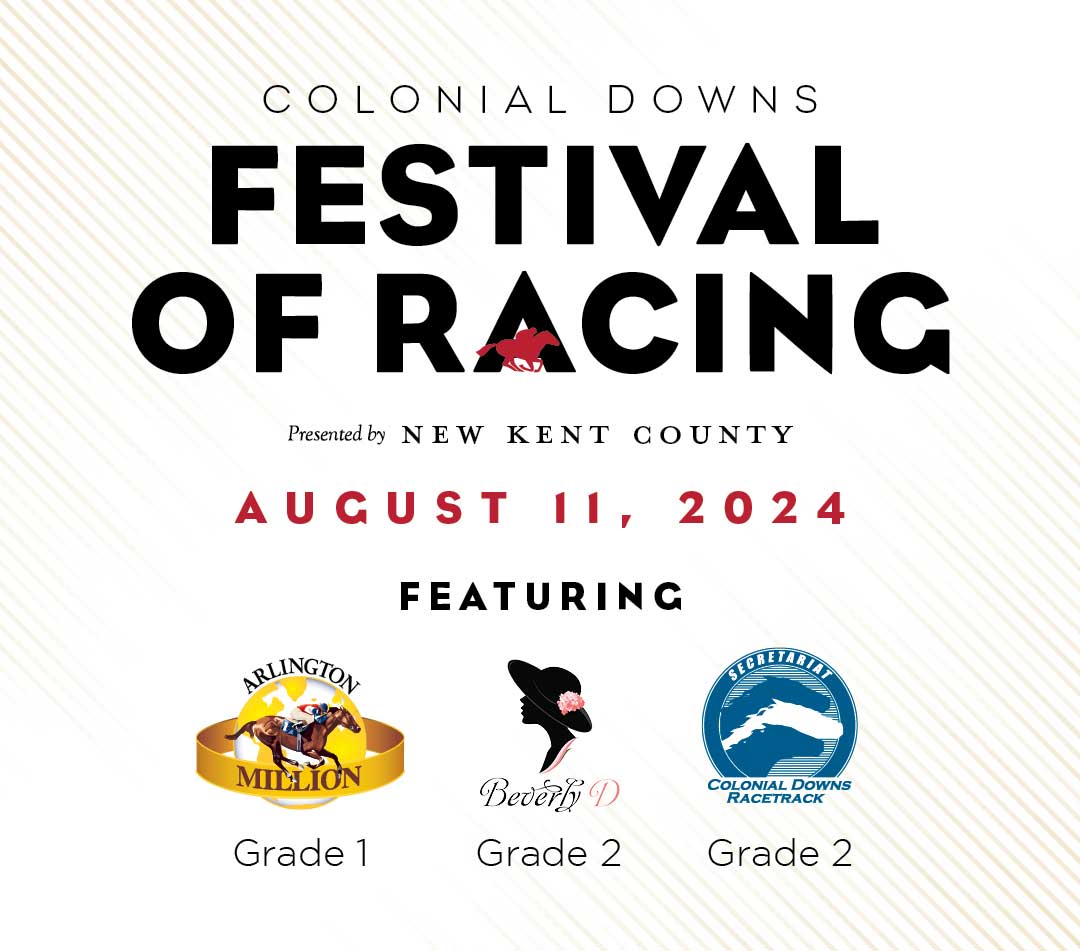 Colonial Downs Festival of Racing presented by New Kent County. August 11, 2024