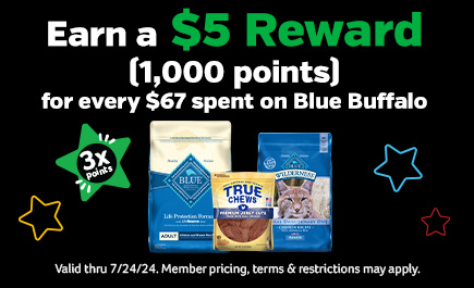 3x points on blue buffalo