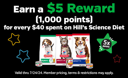 5x points on hill's science diet