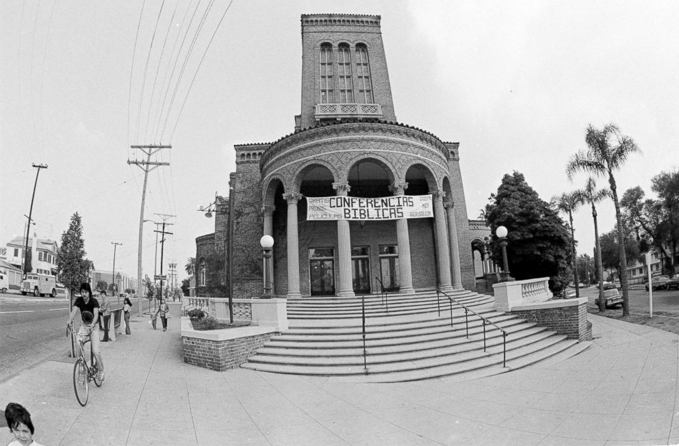 PHOTO: Peoples Temple in downtown Los Angeles before being forced to close its doors, Nov. 20, 1978.