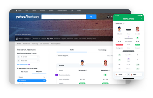 Yahoo Fantasy Plus Research Assistant 