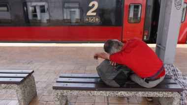 Tren în gară. Foto: Inquam Photos / George Călin