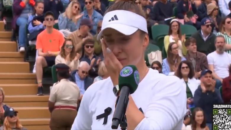 Elina Svitolina, în lacrimi la Wimbledon