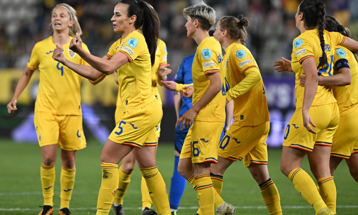 FOTBAL FEMININ:ROMANIA-KAZAHSTAN, PRELIMINARIILE C.E 2025 (9.04.2024)