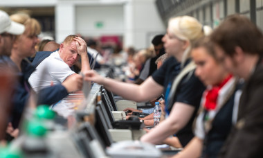 Travel chaos and delays at Glasgow Airport.