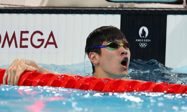 Pan Zhanle wins gold medal at men's 100m freestyle finals