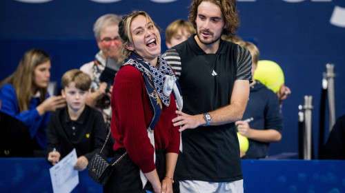 Stefanos Tsitsipas și Paula Badosa / Profimedia Images