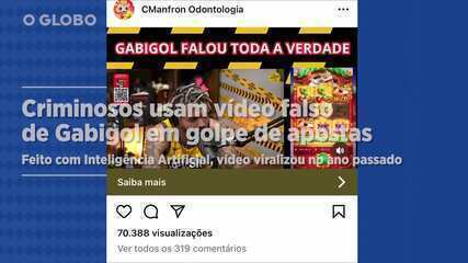 Criminosos criam vídeo fake do Gabigol, feito Inteligência Artificial, para pedir dinheiro