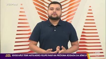 River-PI não terá artilheiro Felipe Pará na próxima rodada da Série D