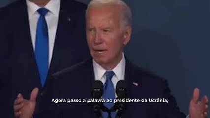 Biden chama Zelensky de Putin em evento sobre Ucrânia durante cúpula da Otan