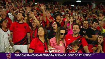 Torcida está comparecendo em peso aos jogos do Athletico