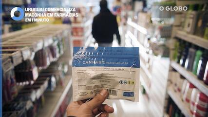 Em um minuto, o início da venda de maconha nas farmácias do Uruguai