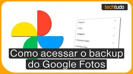 Como acessar o backup do Google Fotos