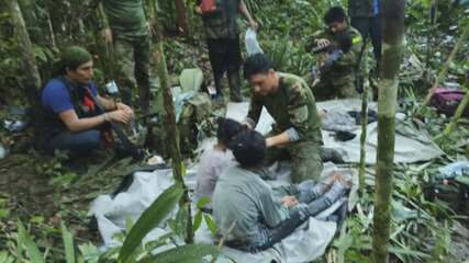 Veja as primeiras imagens das crianças resgatadas na selva densa colombiana