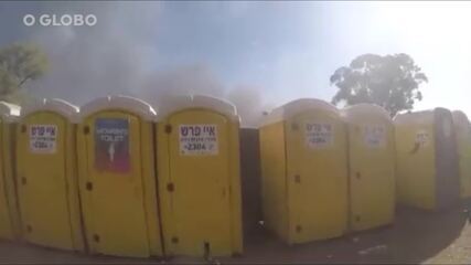 Vídeo mostra momento em que terroristas do Hamas atiram contra banheiros em rave de Israel
