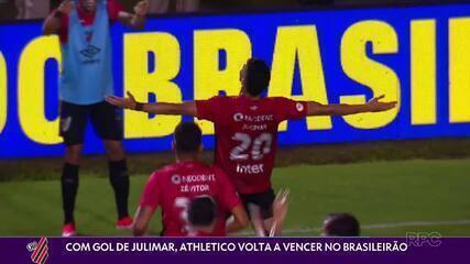 Com gol de Julimar, Athletico volta a vencer no Brasileirão