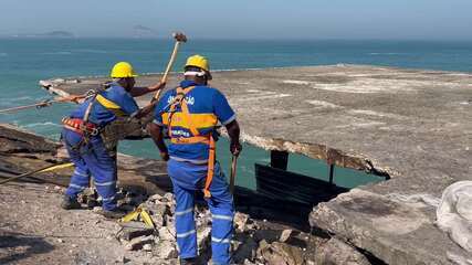 Laje dos Pescadores, na Niemeyer, é demolida