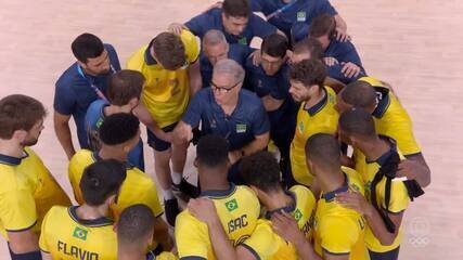 Seleção brasileira masculina de vôlei avançou para as quartas de final