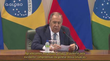 'As visões do Brasil e da Rússia são similares', afirma chanceler russo