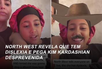 North West revela que tem dislexia e pega Kim Kardashian desprevenida