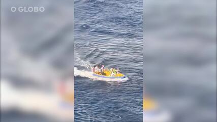 Maior cruzeiro do mundo resgata 14 pessoas que estavam à deriva no mar do Caribe