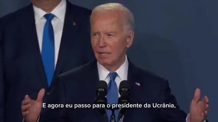Joe Biden chama Zelensky de Putin durante cúpula da Otan