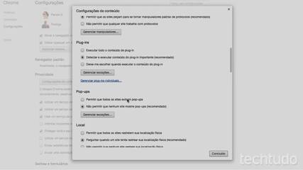 Como desbloquear pop-ups no Google Chrome